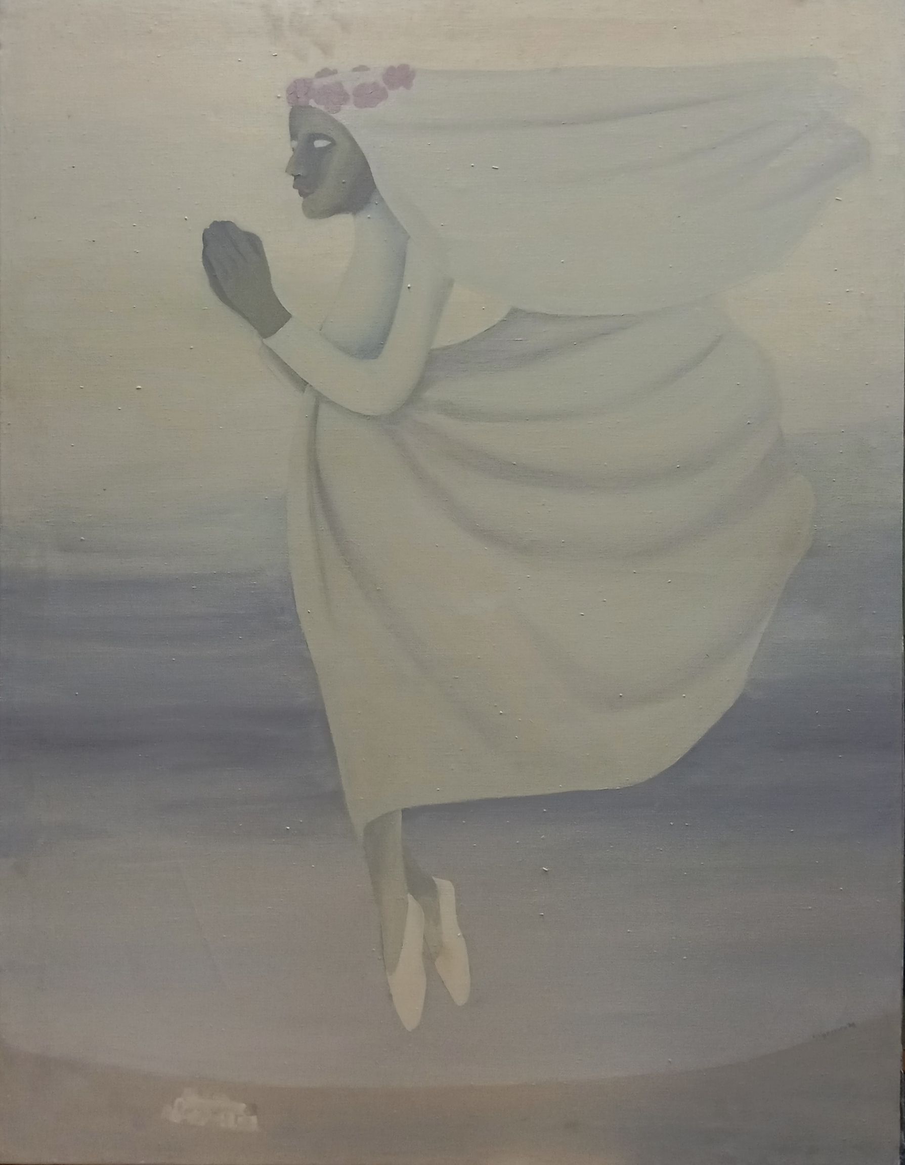 1976 Volandera de primera comunión 116x89 Óleo sobre lienzo